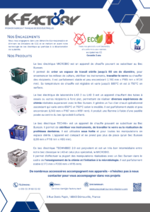 Flyer commercial : nos produits